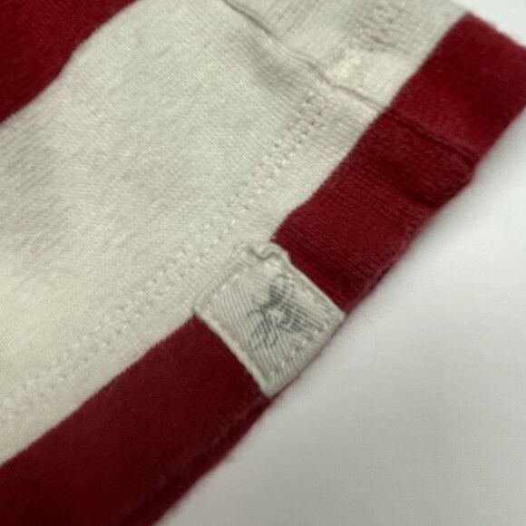 Burt’s Bees Baby Pajama Pants Red & Ivory Stripes Women’s Size Small - Picture 4 of 15